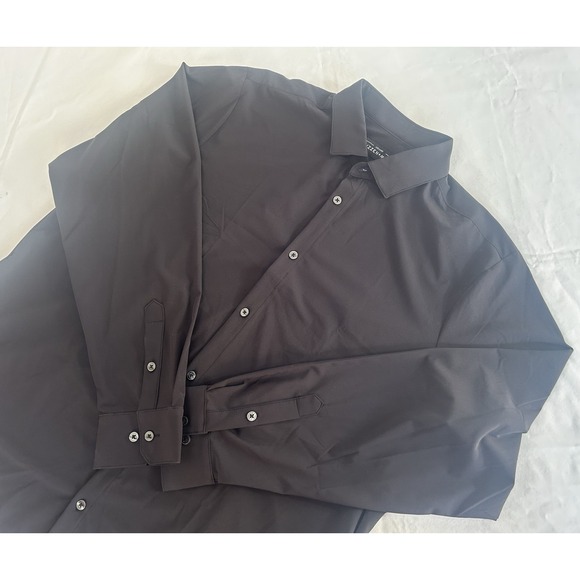 Mizzen+Main Other - Mizzen + Main Leeward 2XL Standard Fit Solid Black Long Sleeve Button Down